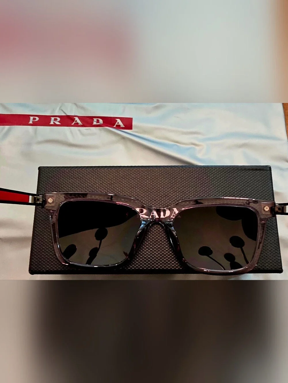 Prada Men’s Black Gradient Sunglasses - PRADA